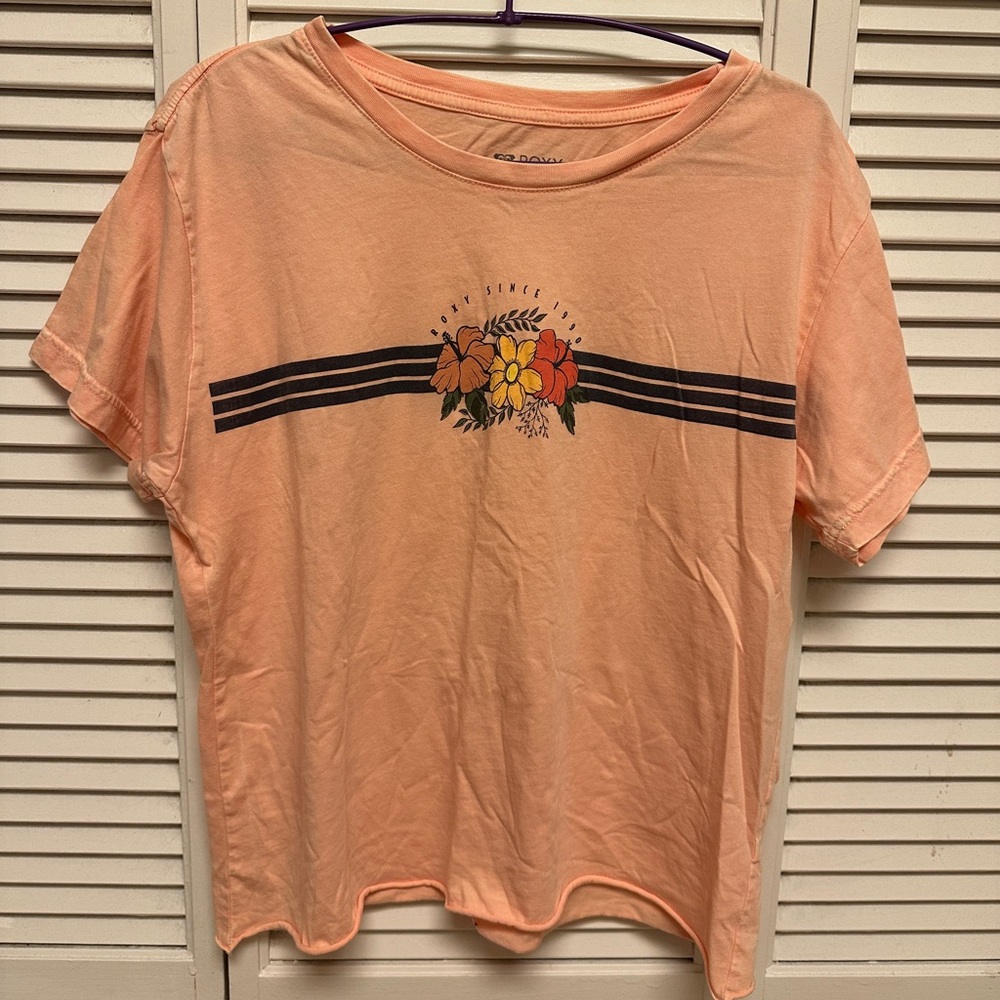 Roxy Coral Floral Graphic Tee